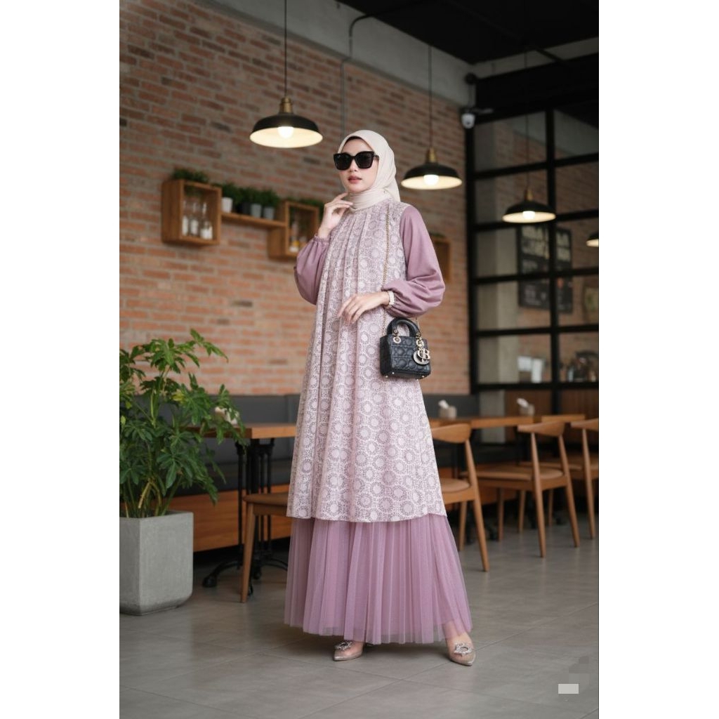 Gamis Brukat Wais