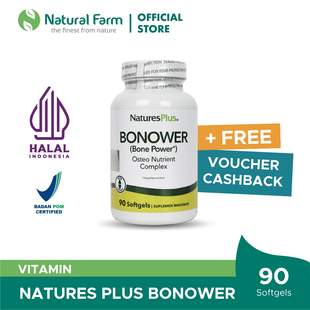 Natures Plus Bonower - 90 Softgels