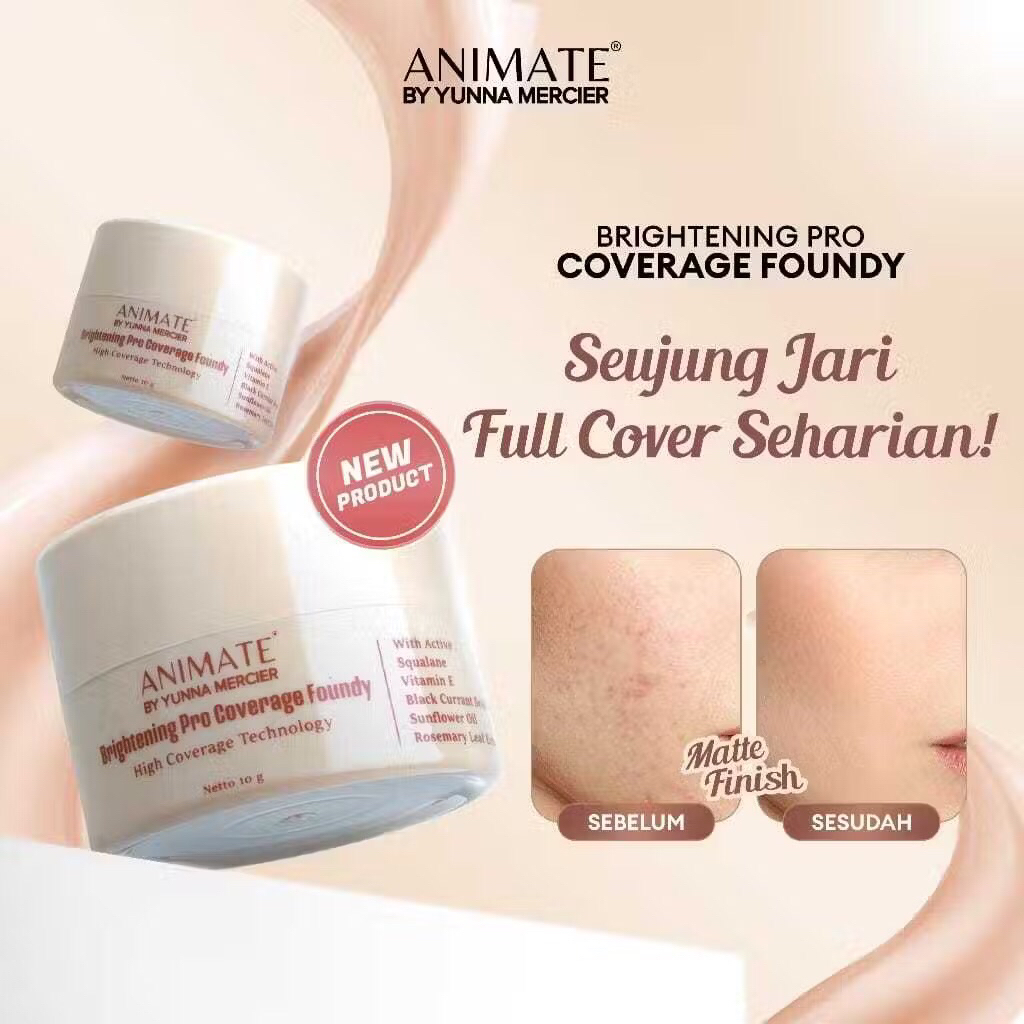 Animate Brightening Pro Coverage Foundy 10 gr