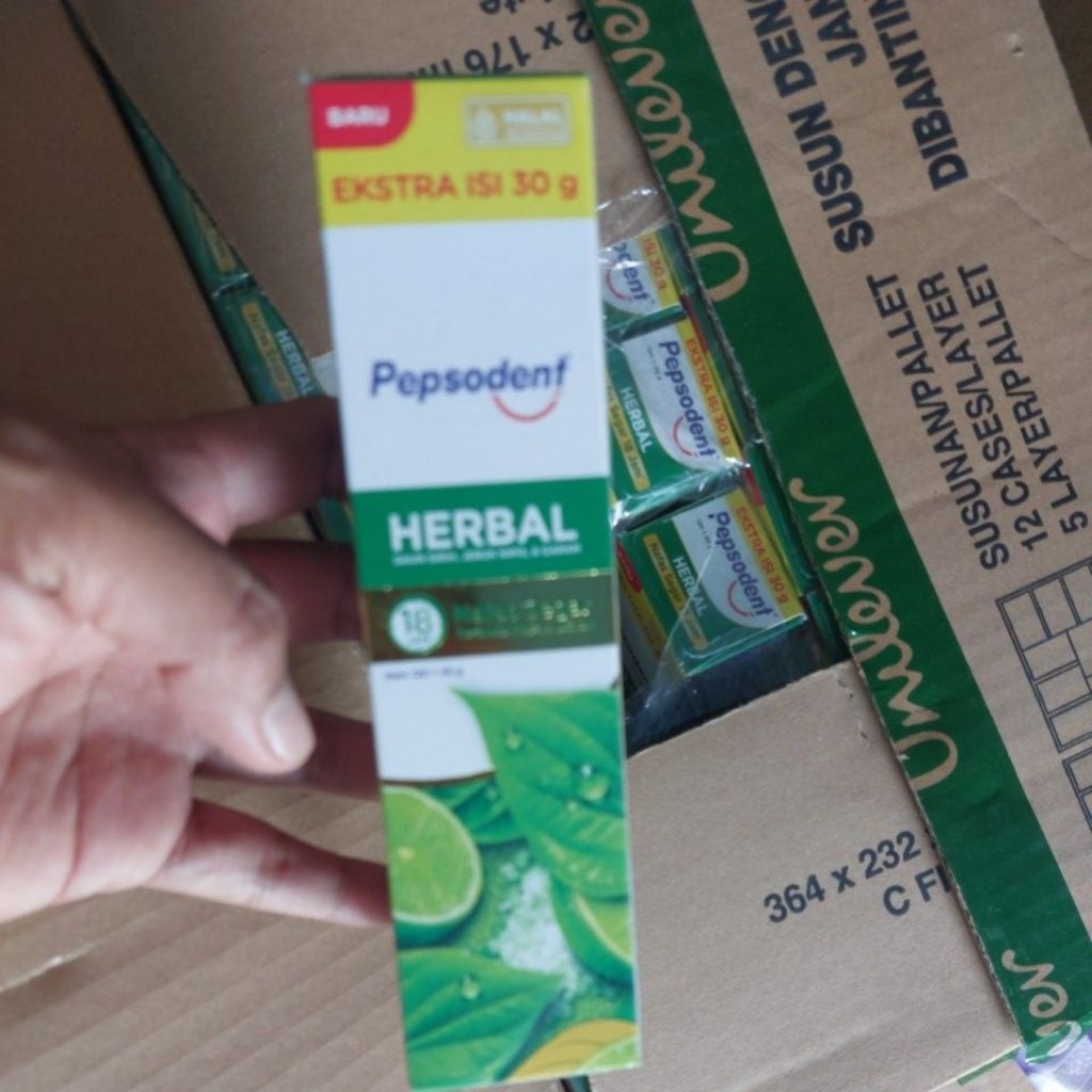 pepsodent herbal 120g+30g
