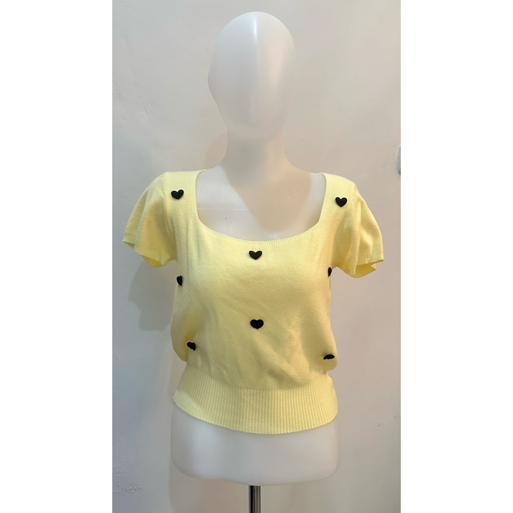 crop tee yellow beenboo