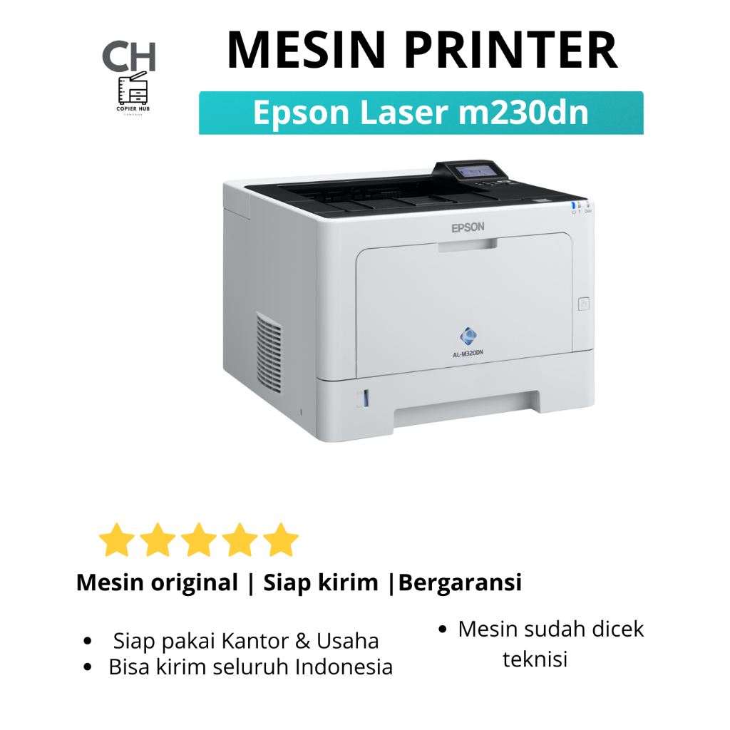 printer epson al m230dn laser hitam putih