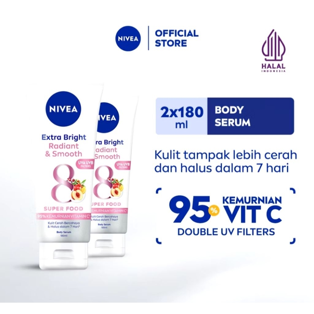 Nivea Body Serum 180ml Radiant Smooth