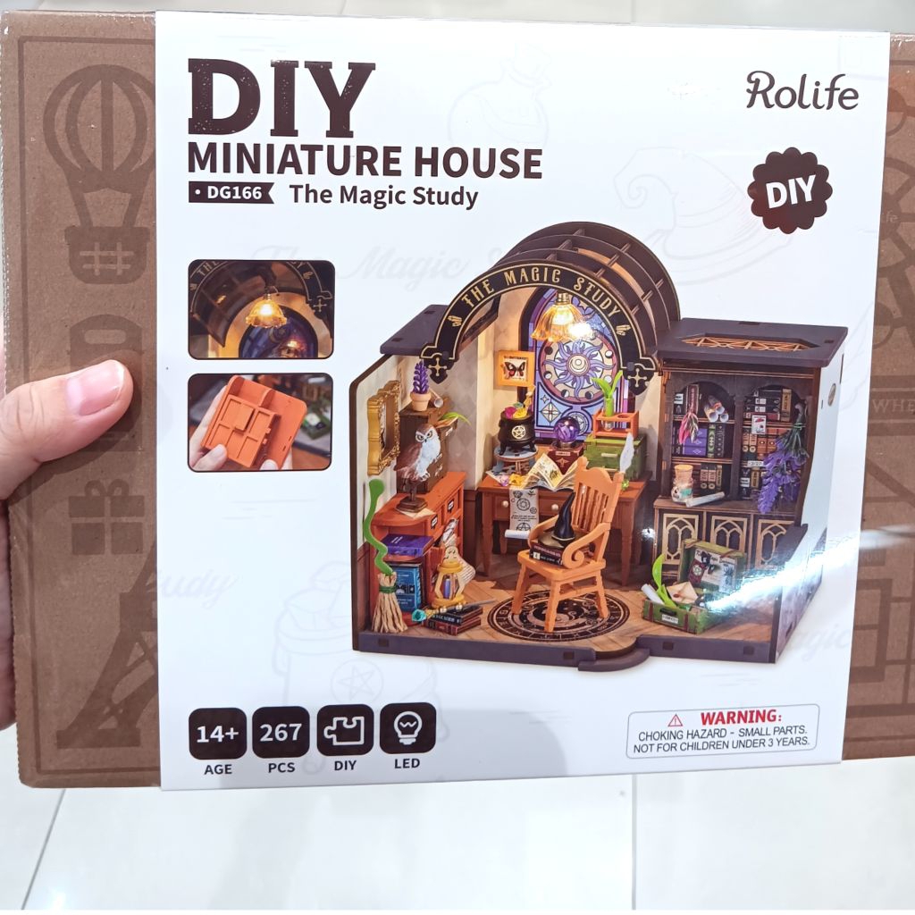 DIY ROLIFE MINIATURE HOUSE THE MAGIC STUDY