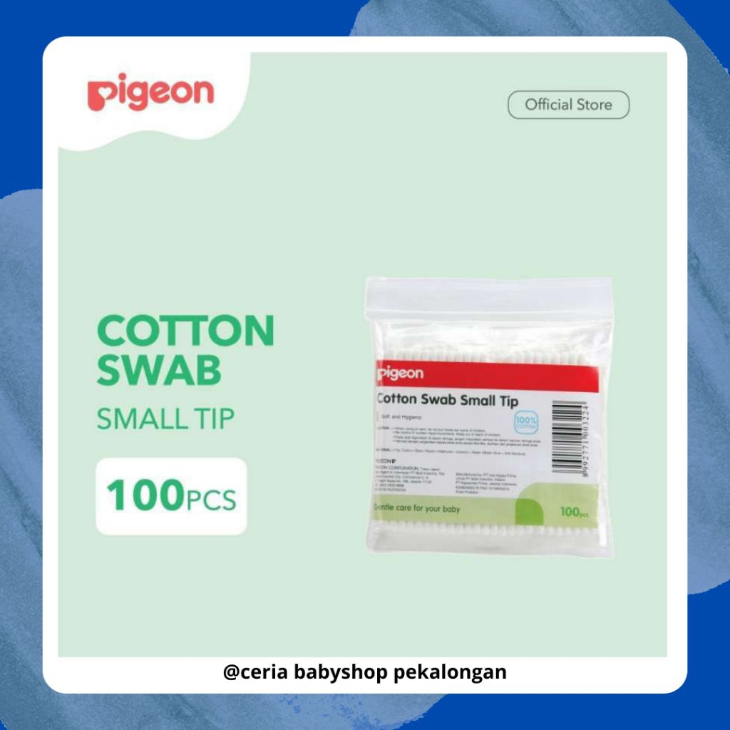 PIGEON COTTON BUD SWAB 100 SMALL