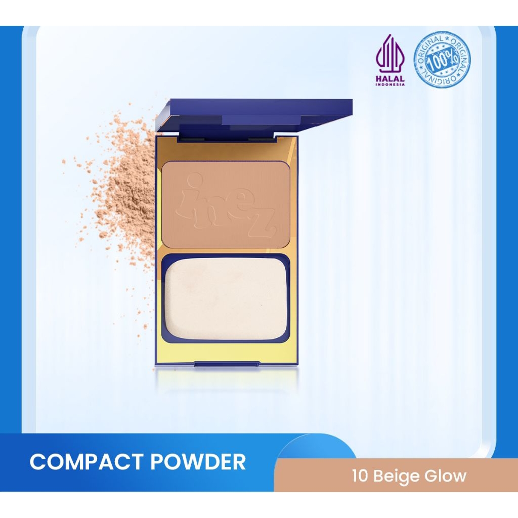 COMPACT POWDER INEZ 10.BEIGE GLOW