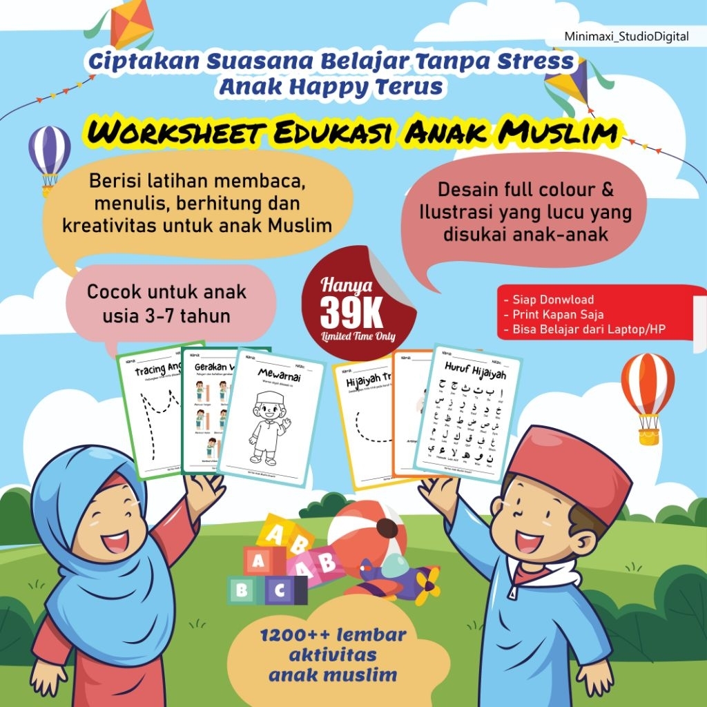 Worksheet Anak Muslim