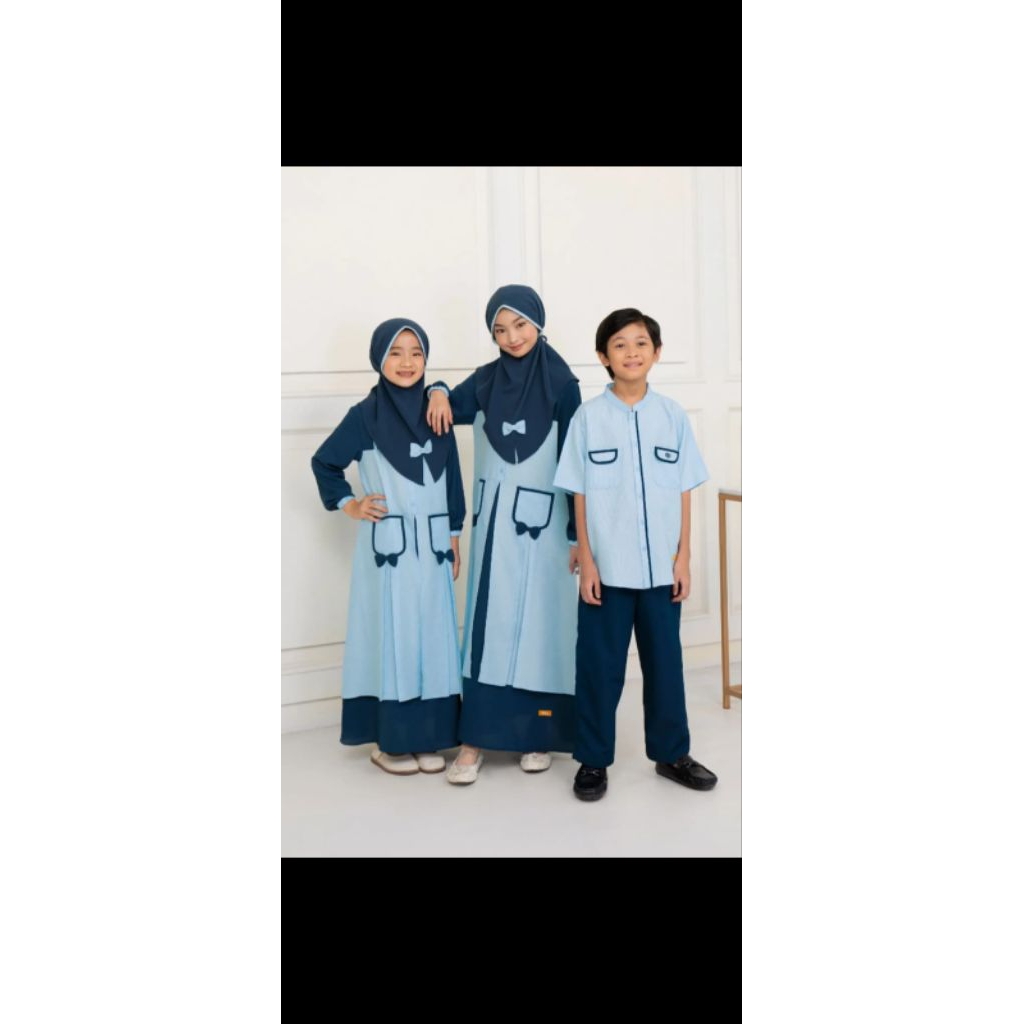 Alesha Gamis anak blue