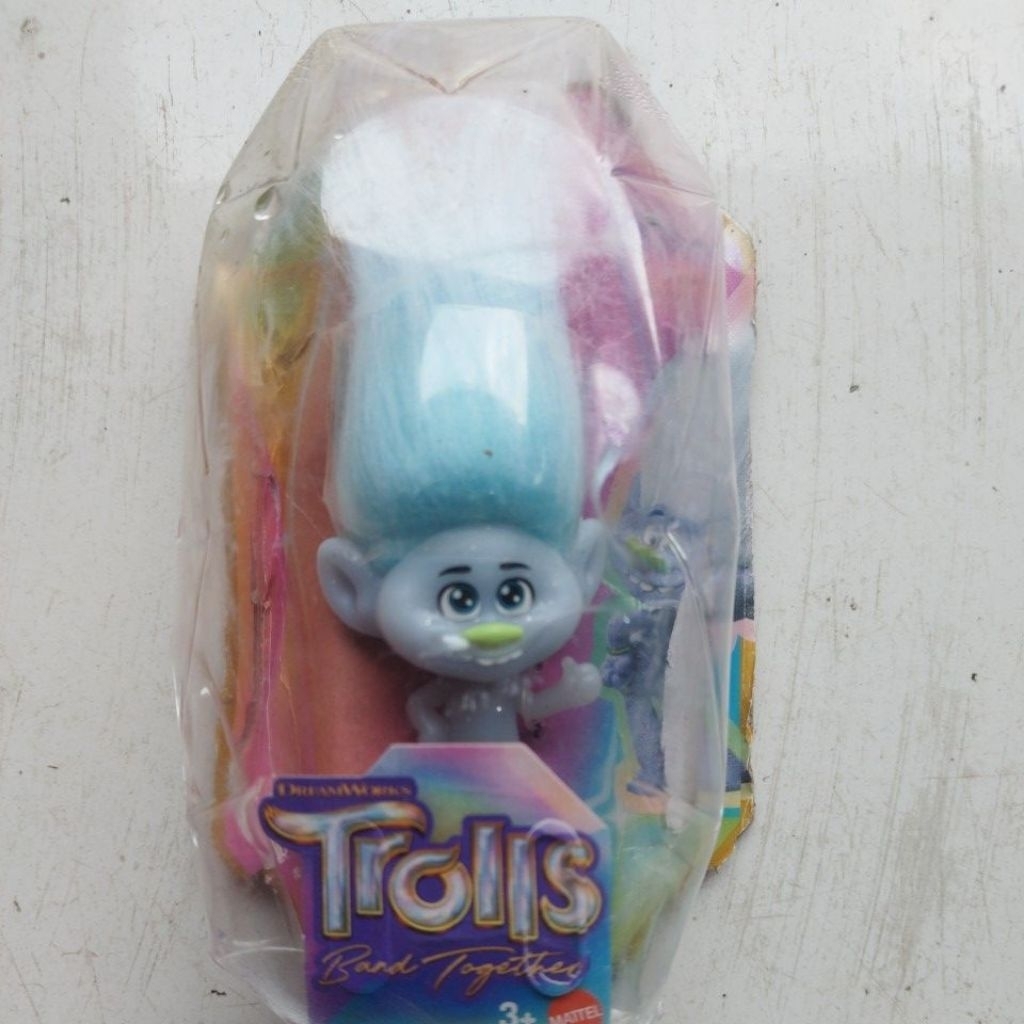 Trolls Mattel rambut biru