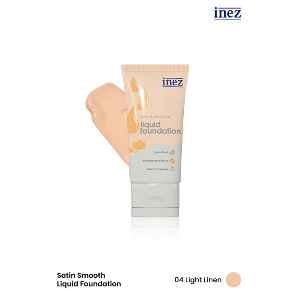 Inez Satin Smooth Liquid Foundation (Light Linen)