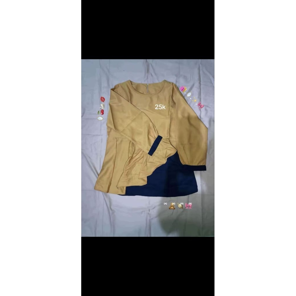 preloved blouse kuning
