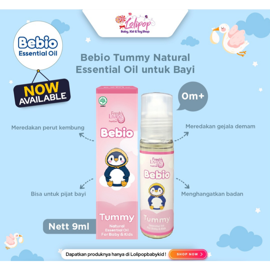 Bebio Essential Oil Roll On 9ml
