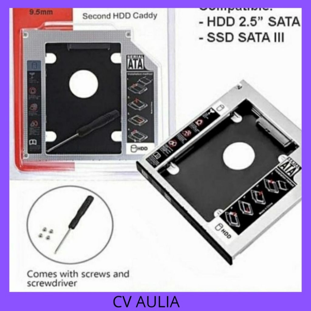HDD CADDY HARDDISK SSD CADDY SATA 9.5 / 12.7