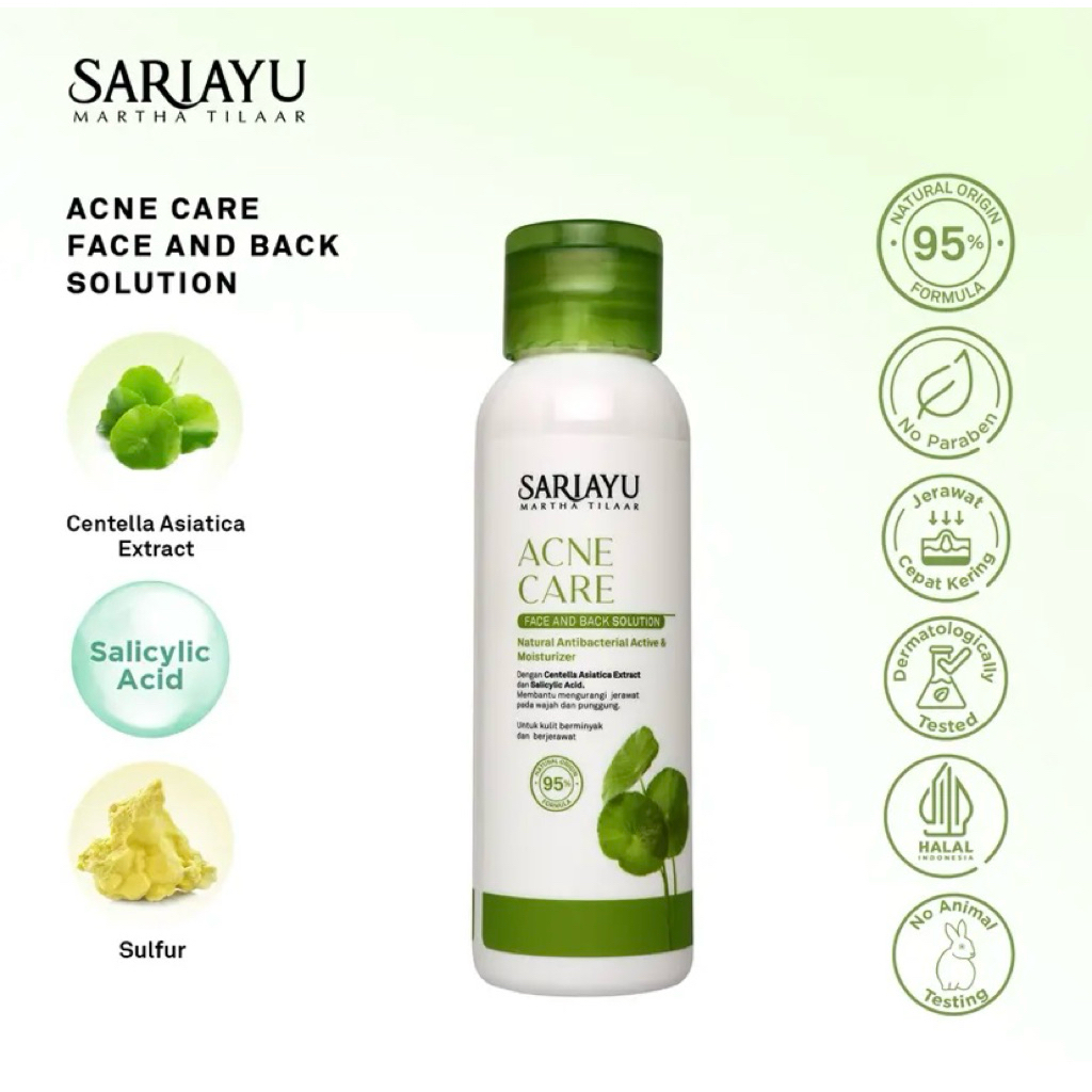 Sariayu Acne Care Face & Back Solution 95 ml