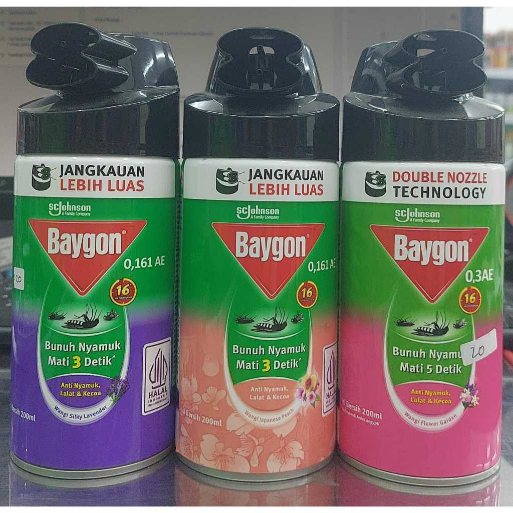 Baygon semprot 200ml variasi
