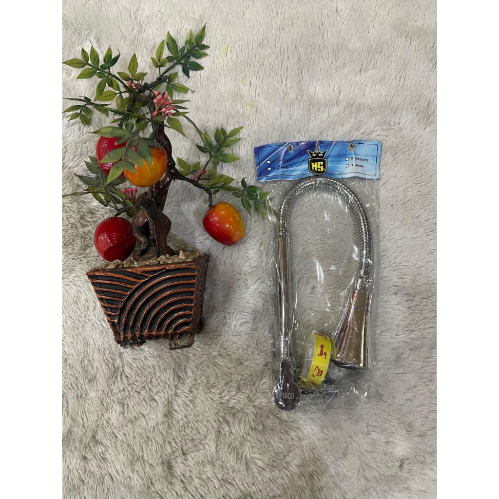 Kran Flex Hs Terompet Chrome