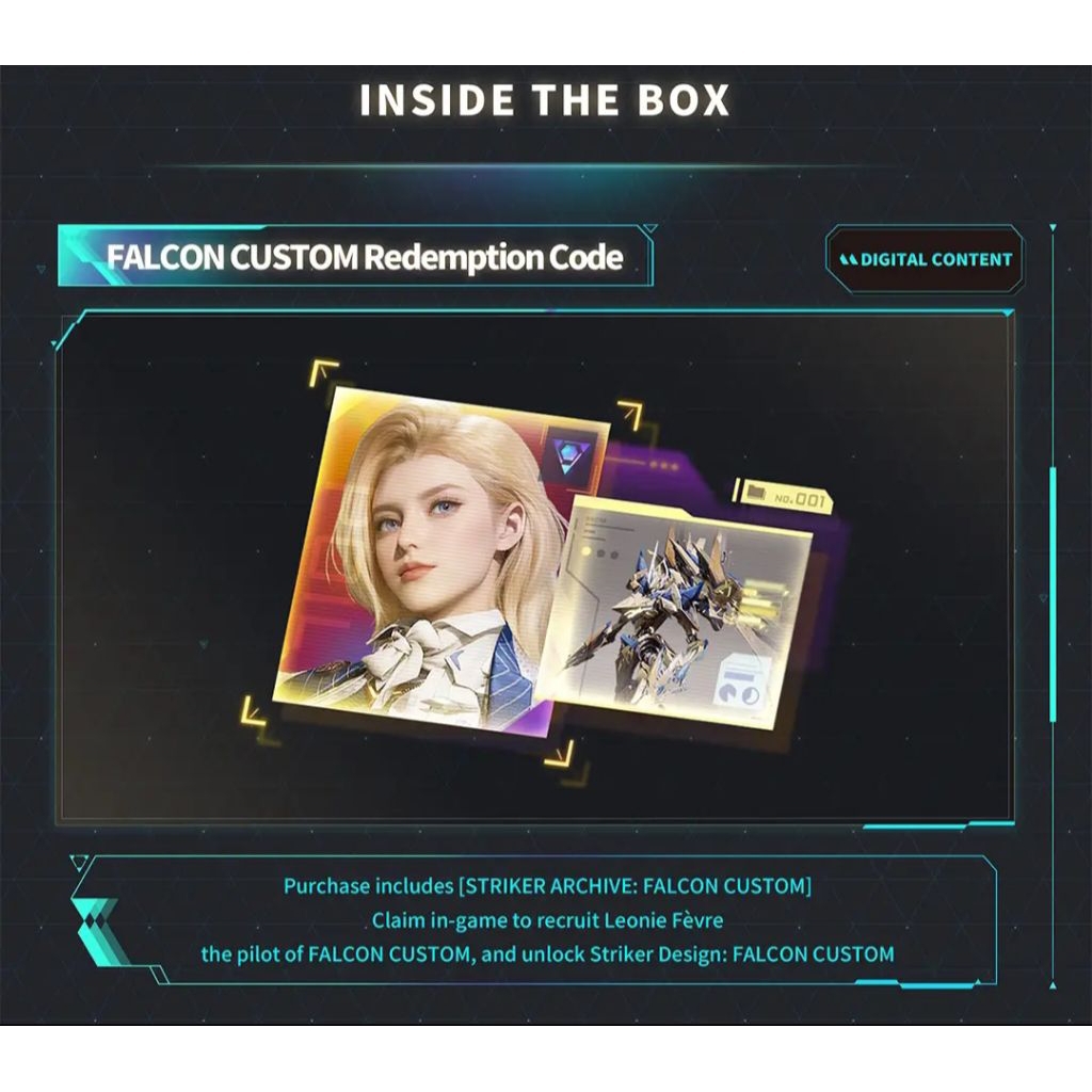 Mecha Break - Falcon Custom Gold +Leonie Pilot - Redemption code