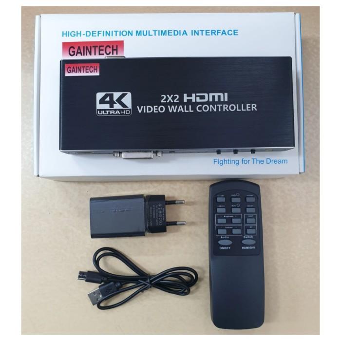 GAINTECH 2x2 HDMI VIDEO WALL CONTROLLER 4K 4 PORT