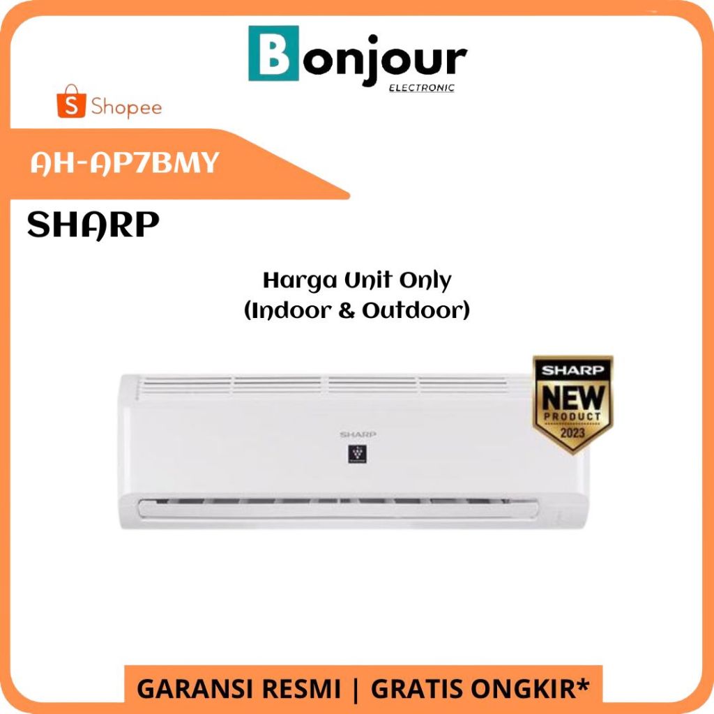 AC Sharp 3/4PK Plasmacluster AH-AP7BMY Garuda Series 0.75PK Sharp