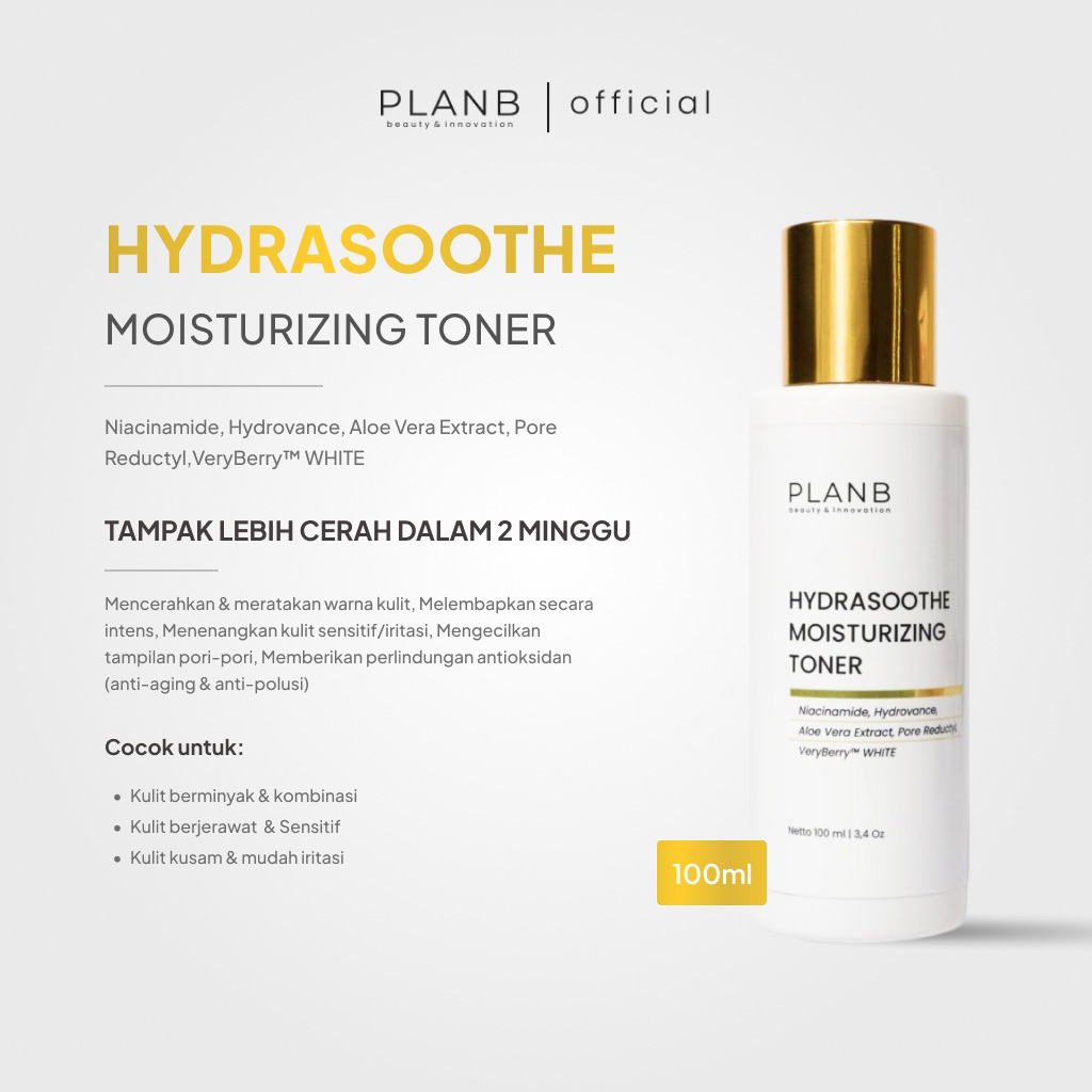 PLAN.B- HYDRASOOTHE MOISTURIZING TONER (for glowing)