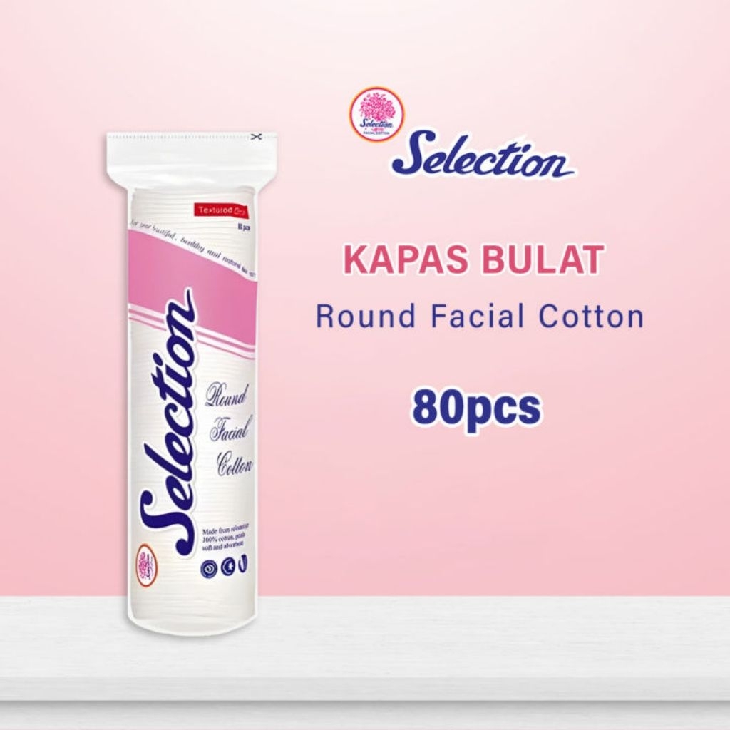 Kapas Selection bulat (isi 80pcs)