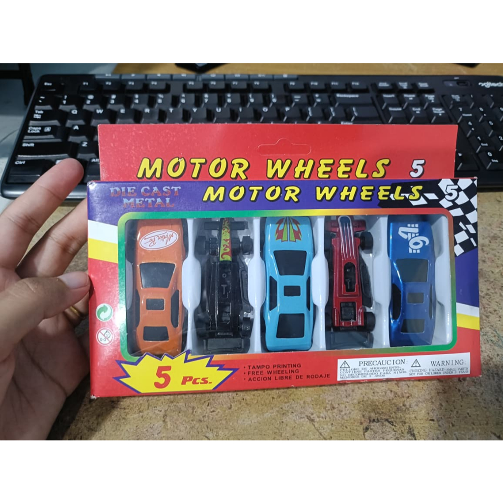 [DM] Mainan Motor Wheels pull back isi 5 pcs