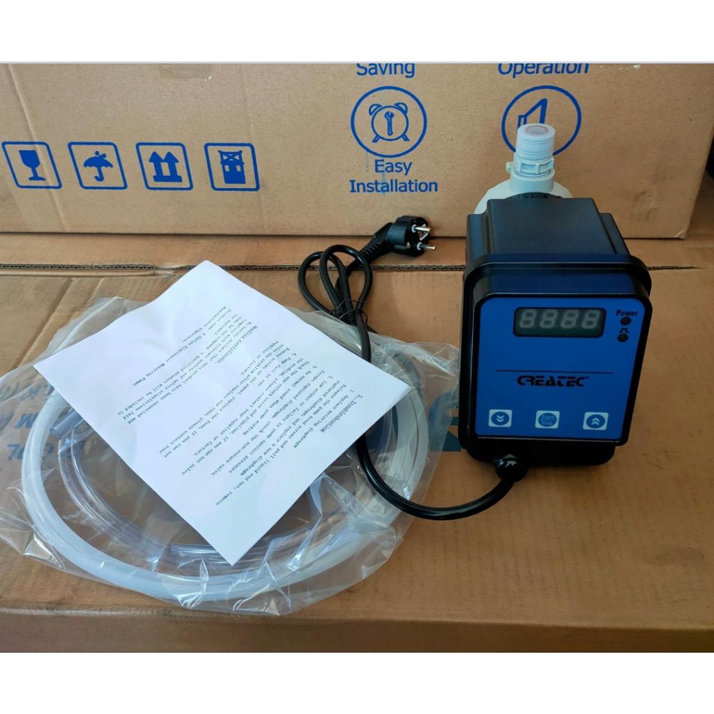 DOSING PUMP CREATEC E0701 1LPH 7BAR POMPA KIMIA DOSING PUMP 1 LPH