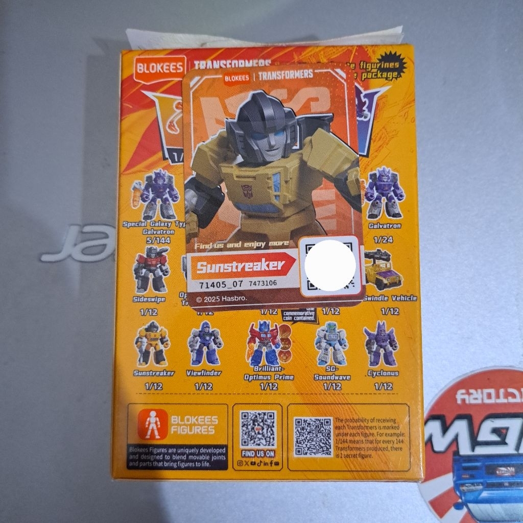 Blokees Transformers Sunstreaker GVD5 belum scan