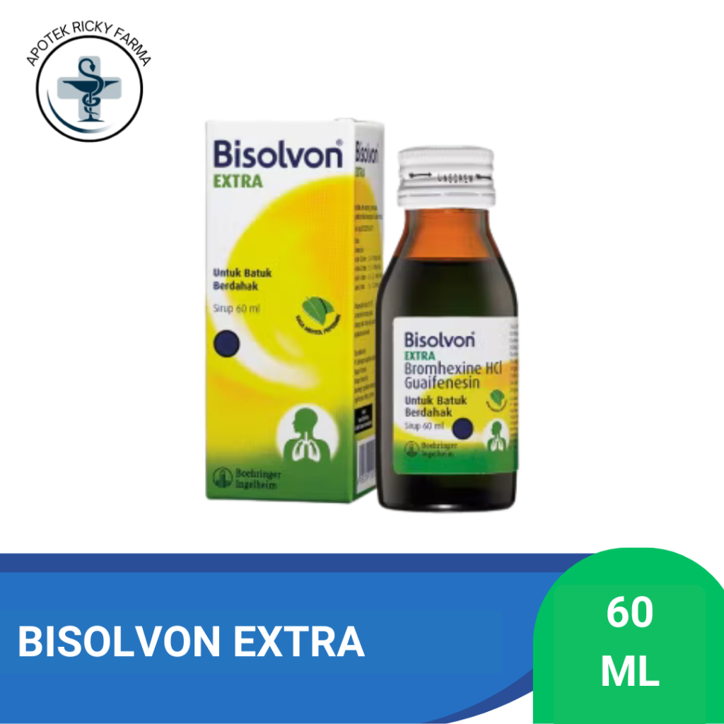 BISOLVON EXTRA SIRUP 60 ML BATUK BERDAHAK