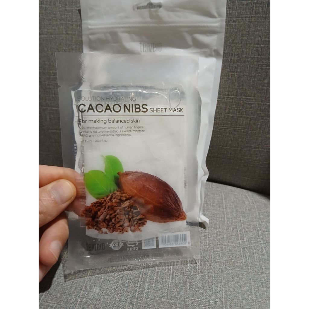 Tenzero CACAO NIBS Sheet mask