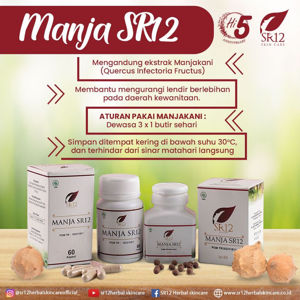 Manja SR12 Pil / kapsul 60 butir