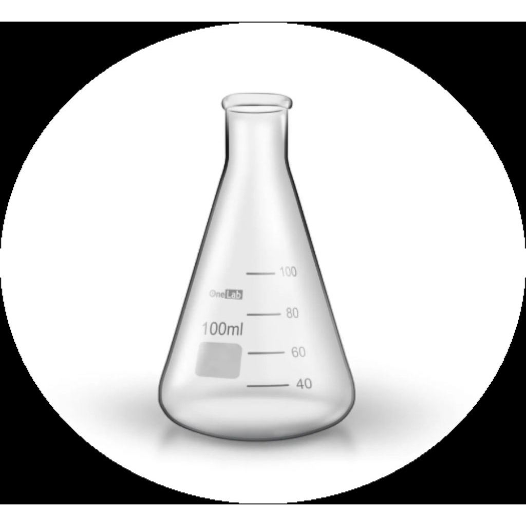 Erlenmeyer Flask > Labu Erlenmeyer 100ml Pyrex > Gelas Erlenmeyer