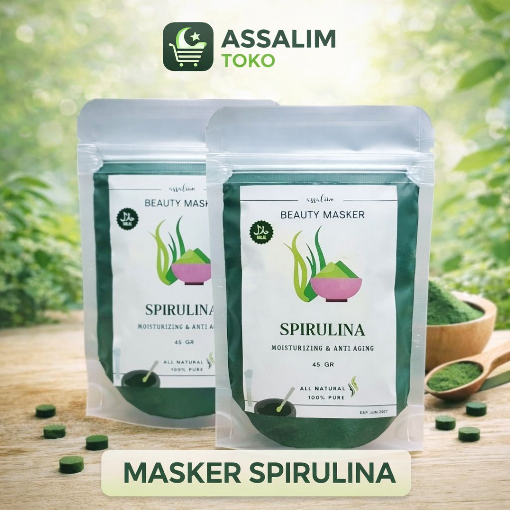 Masker wajah spirulina