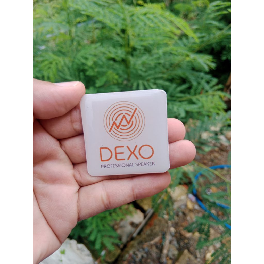 LOGO|LABEL| EMBLEM DEXO PUTIH 3D