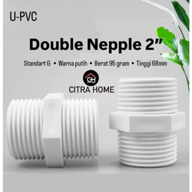 Double Naple U-PVC 2 inch