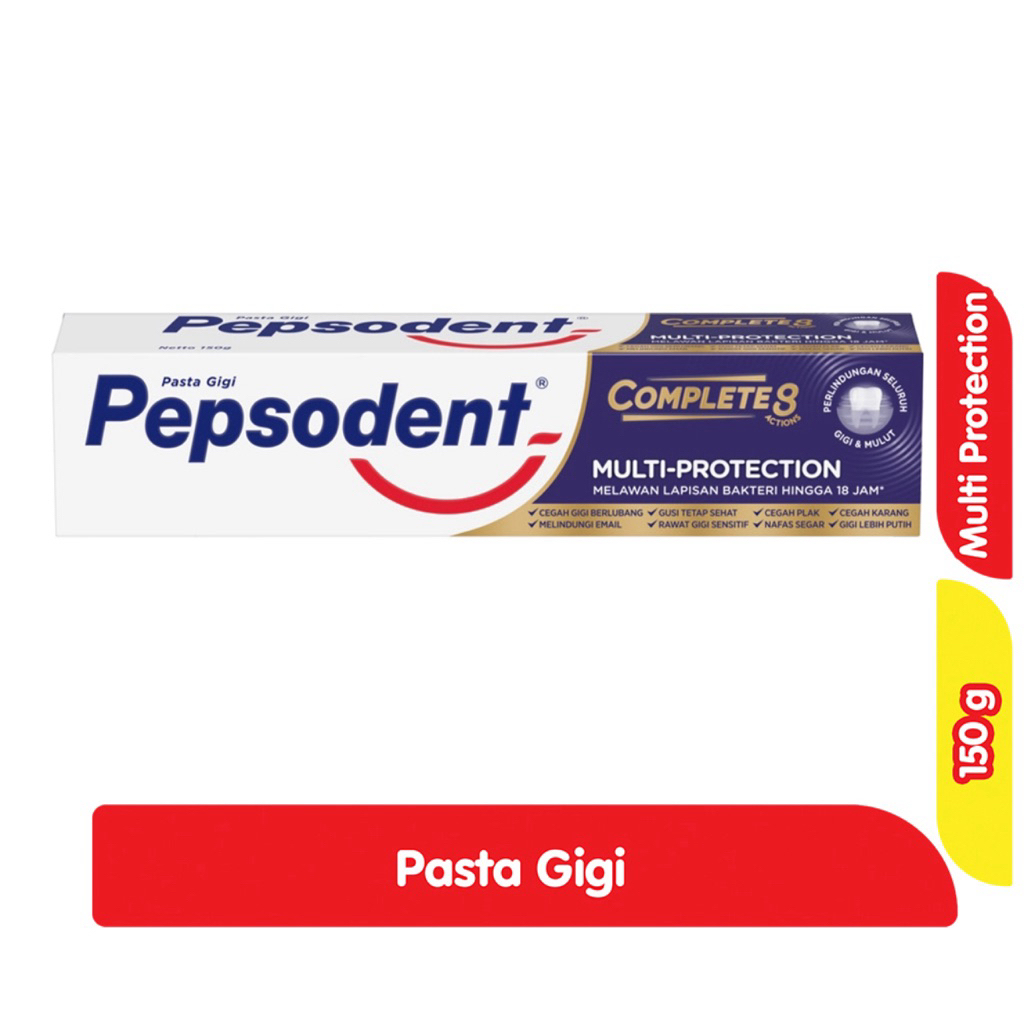 pepsodent complete 8 multi protection 150 gram