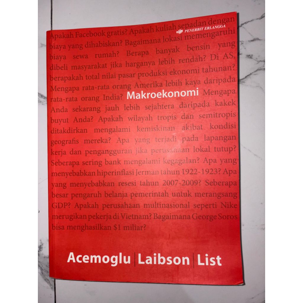 Makroekonomi | Acemoglu Laibson List