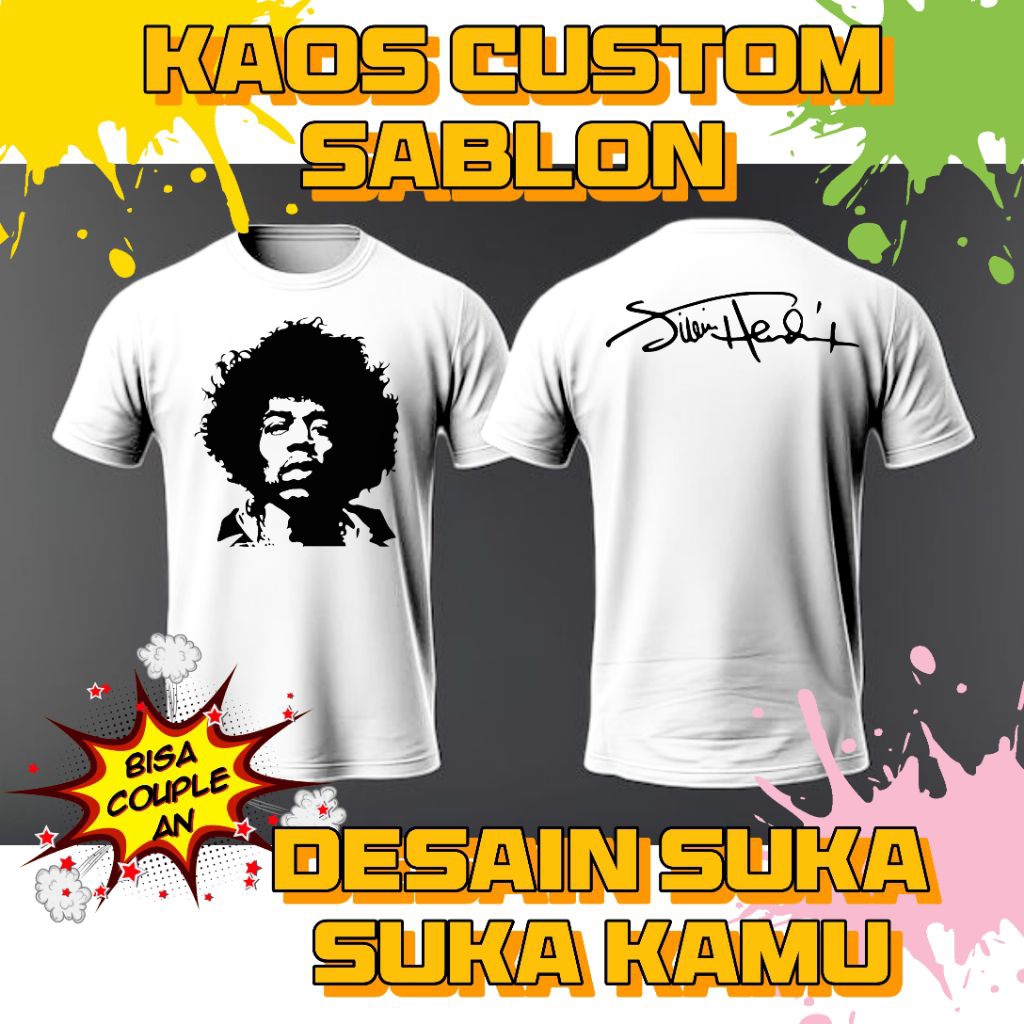 KAOS CUSTOM SABLON (lengan pendek)