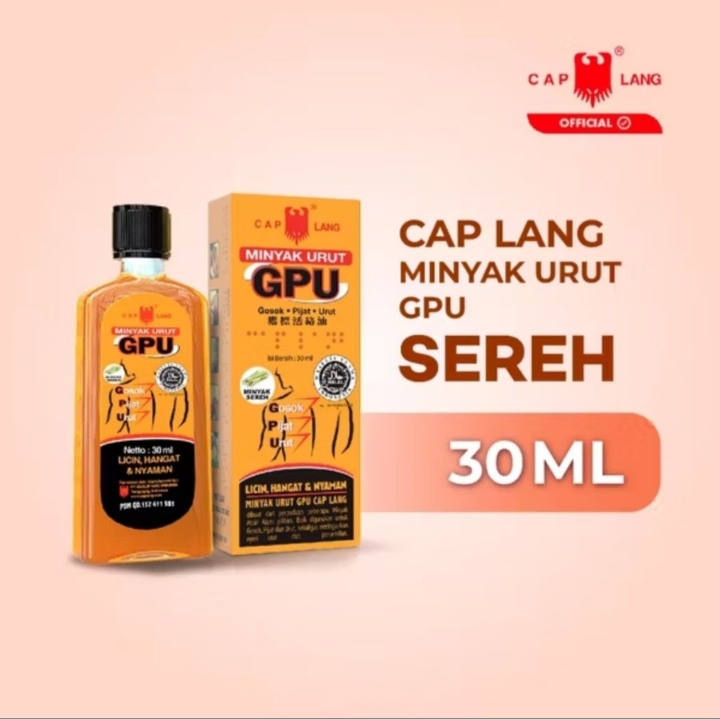 CAP LANG - GPU MINYAK URUT 30 ML