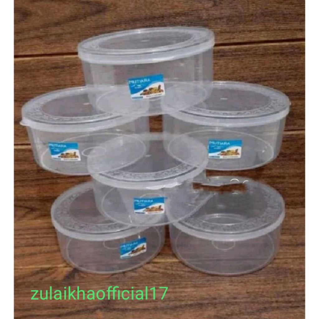 6pcs toples plastik transparan