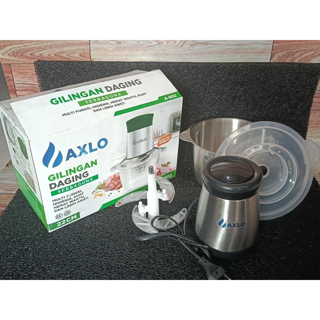 axlo penggiling daging Chopper blender capsul