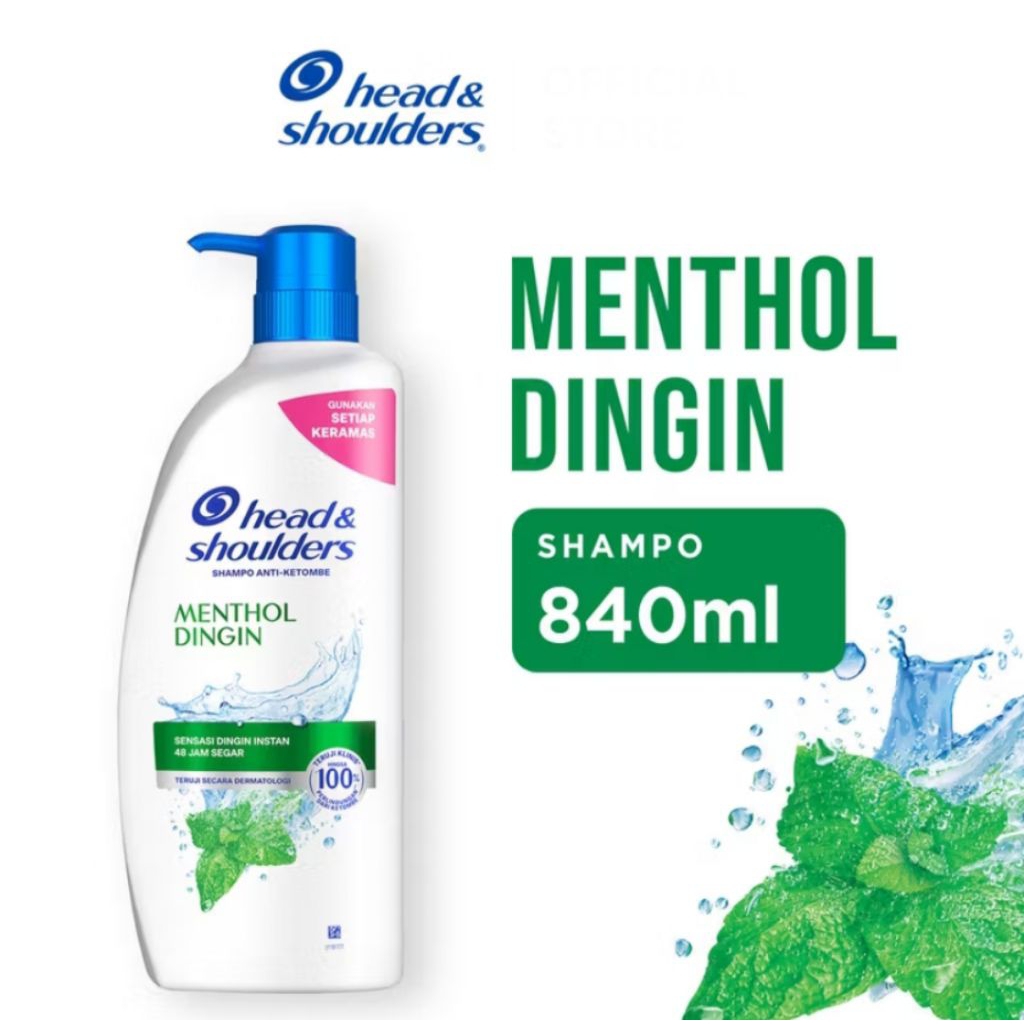 Head & Shoulders Shampoo Cool Menthol 840 Ml