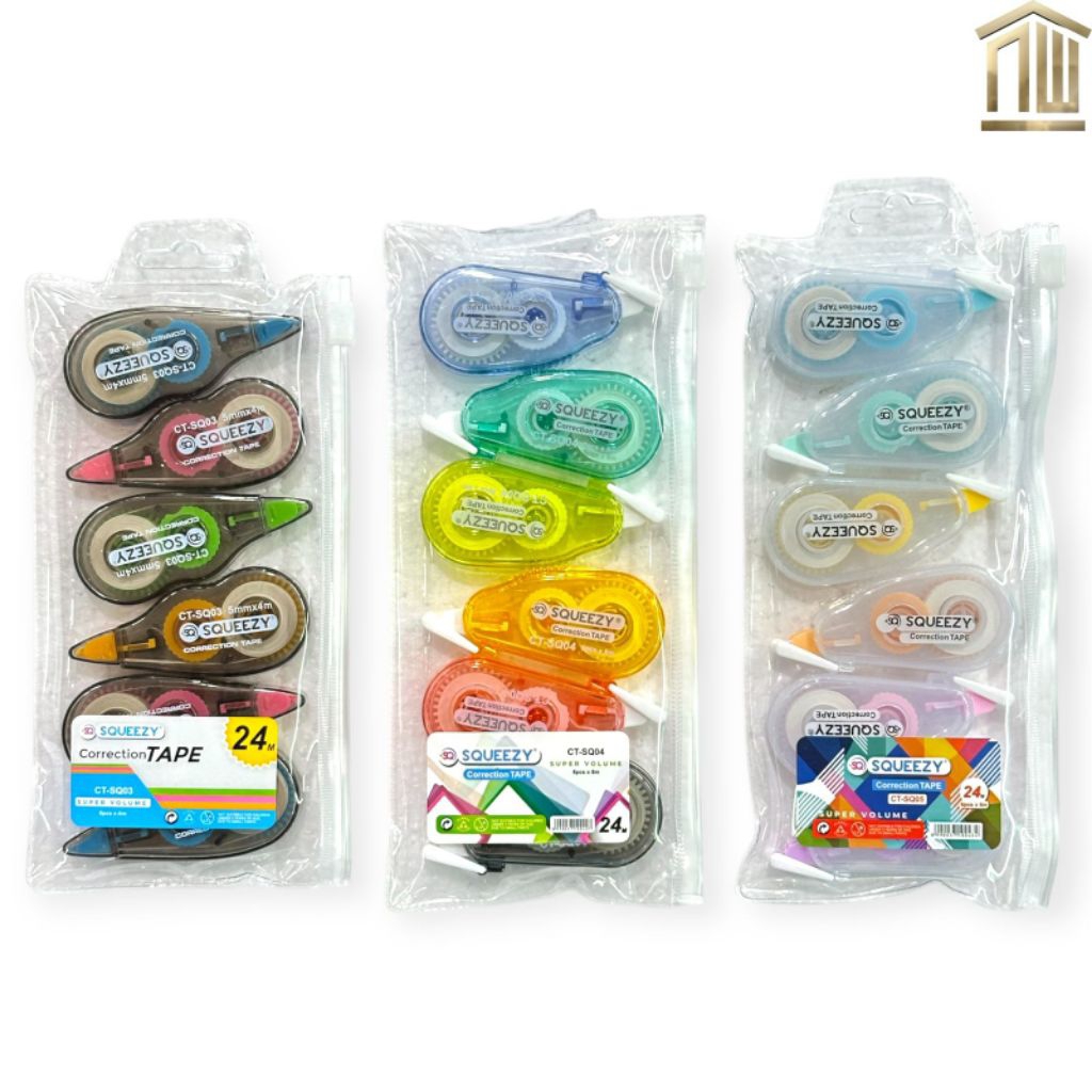 Correction Tape/Tip X Kertas Squeezy (set)