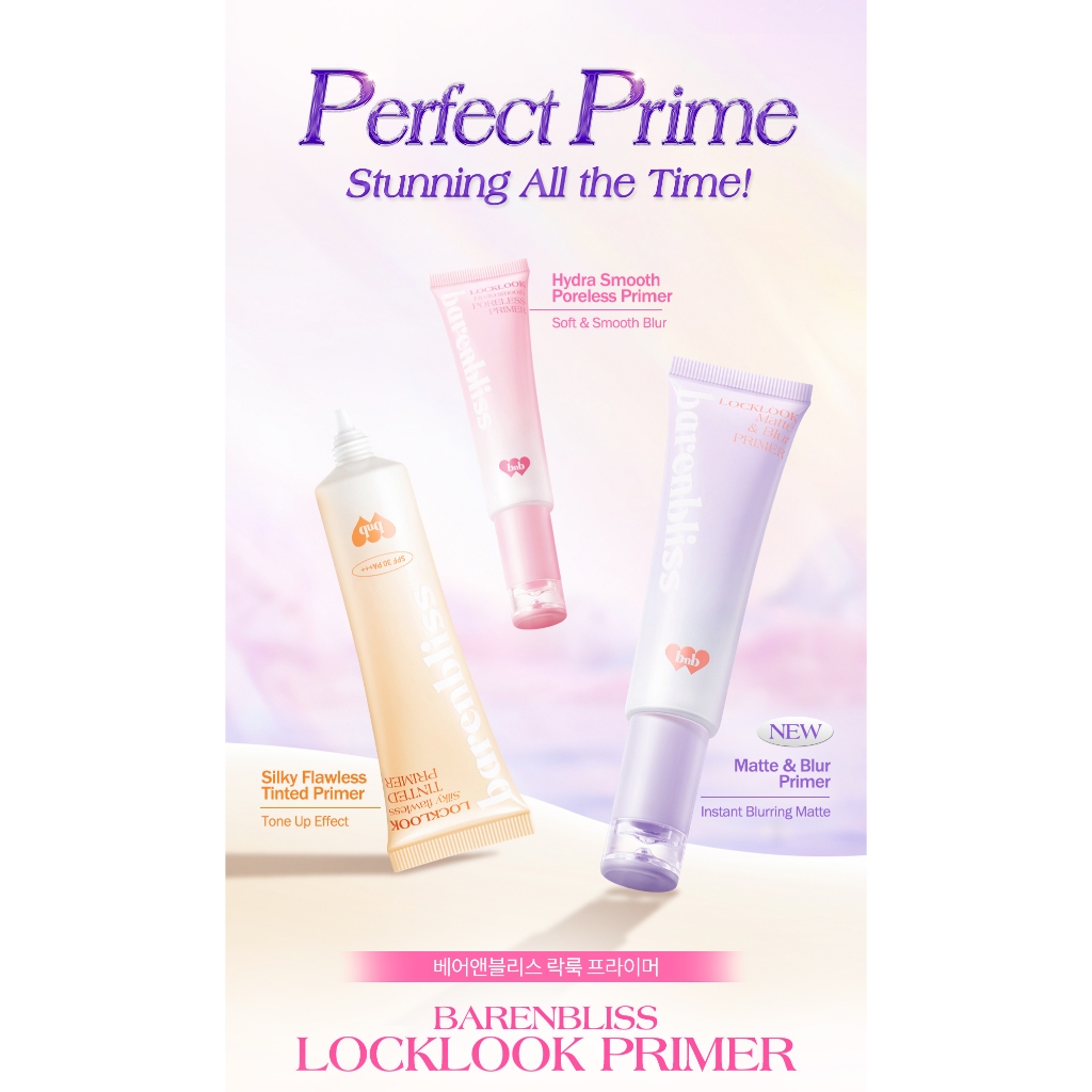 BNB BARENBLISS LOCKLOOK MATTE/HYDRA SMOOTH PORELESS PRIMER