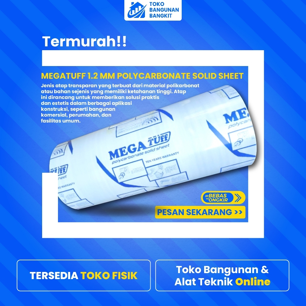 Megatuff 1.2mm Polycarbonate Solid