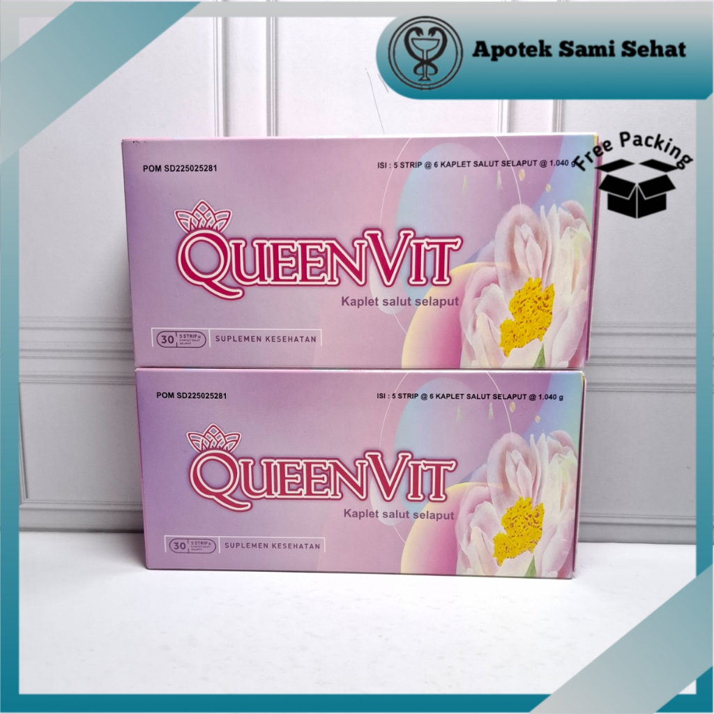 2 box QUEENVIT isi 30 kapsul