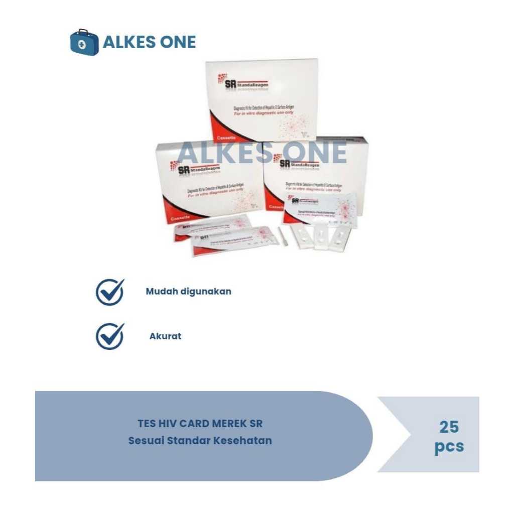 Test Hiv Card Merek SR / Langsung Test / Per box