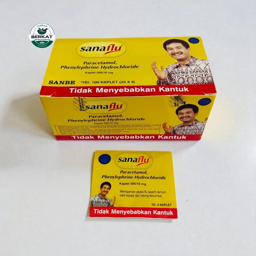 sanaflu harga per lembar 4tablet