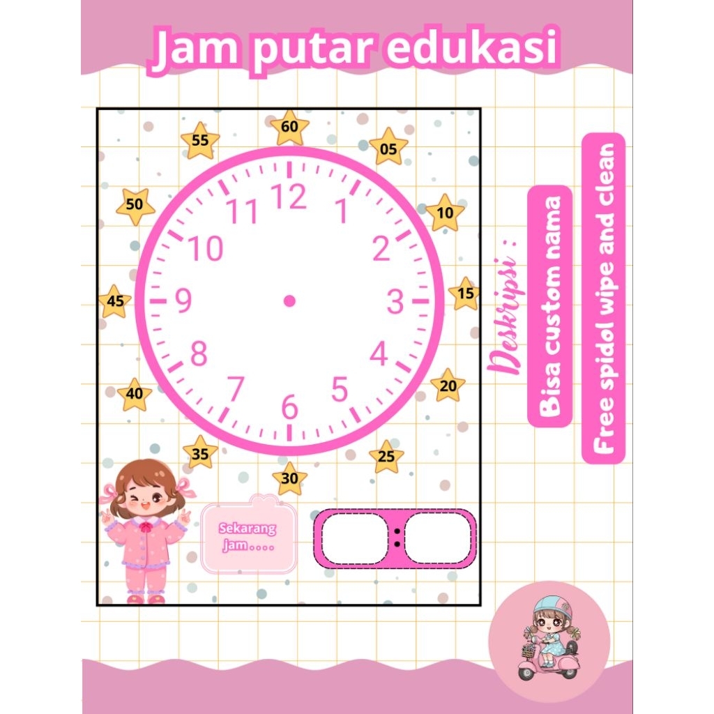 Jam Putar Edukasi Anak