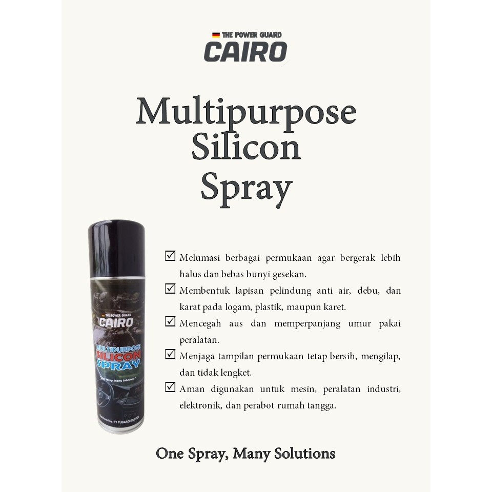 Multipurpose Silicon Spray CAIRO Termurah!!! 500 ml